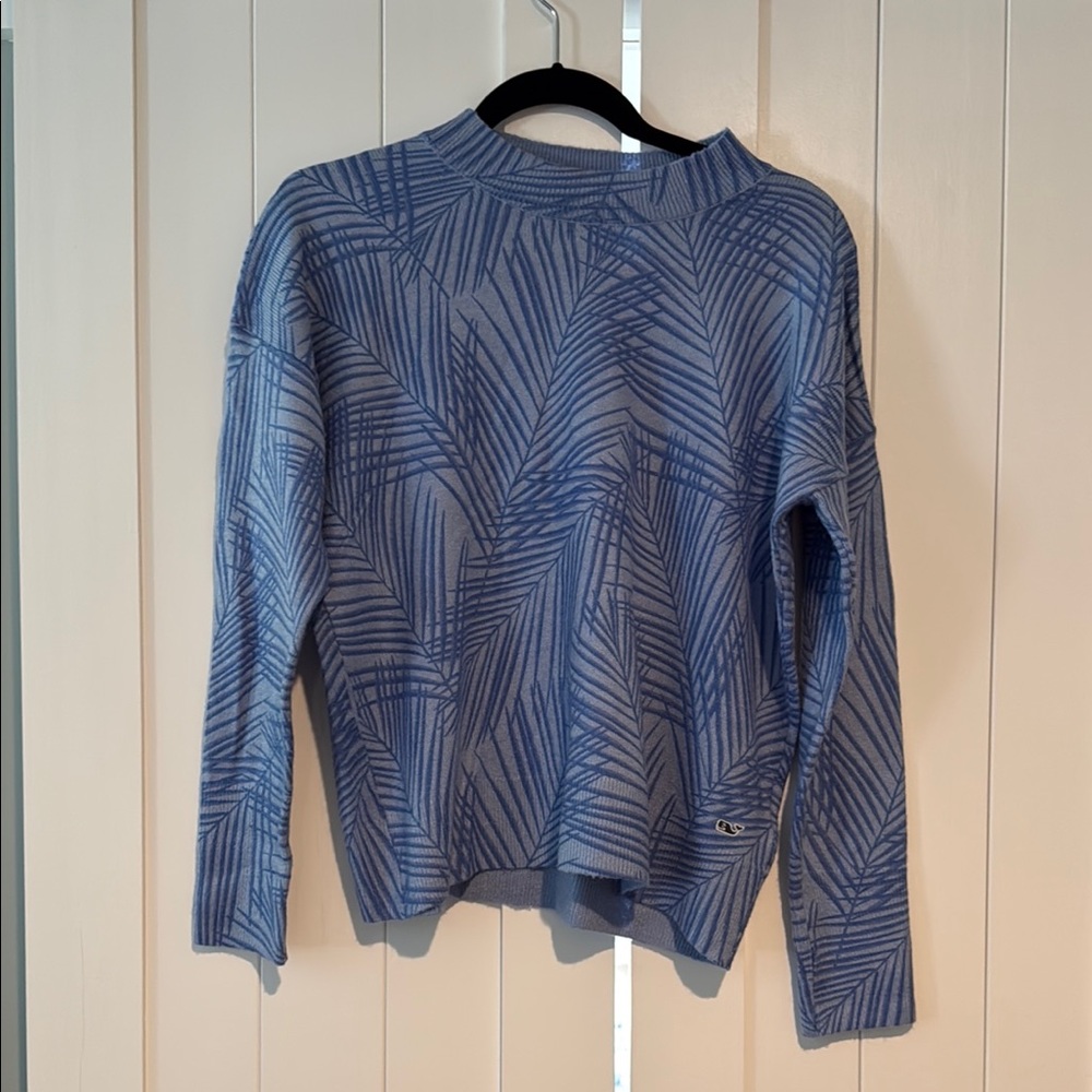 Blue Patterned Women's Sweater